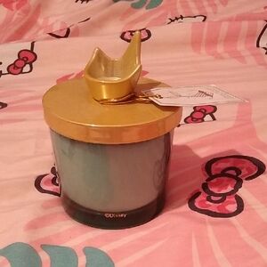 Disney Gold and Black Candle with Crown Lid: Ariel